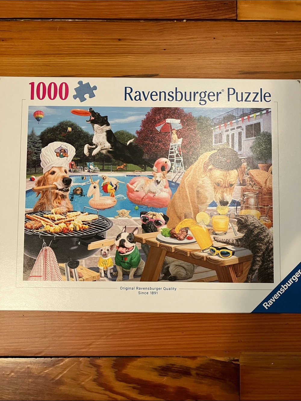 Ravensburger Dog Days of Summer colorful 1000-Piece Puzzle